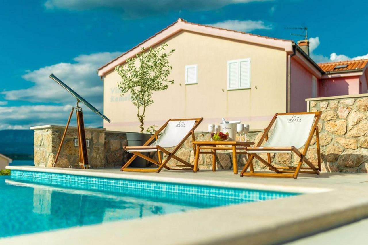 Luxury Villa Allen With Pool Klimno Værelse billede